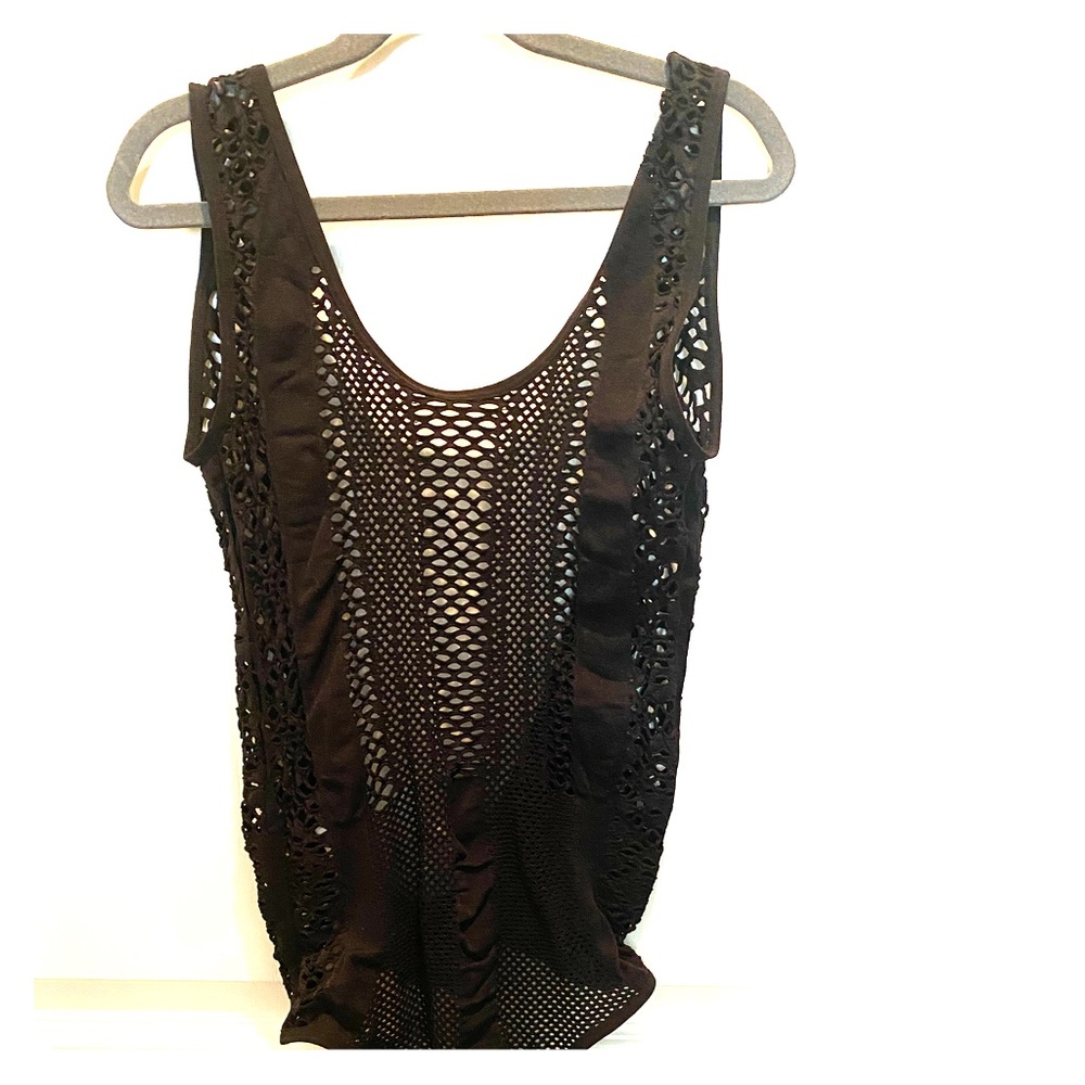 House of CB Black Mesh Bodysuit